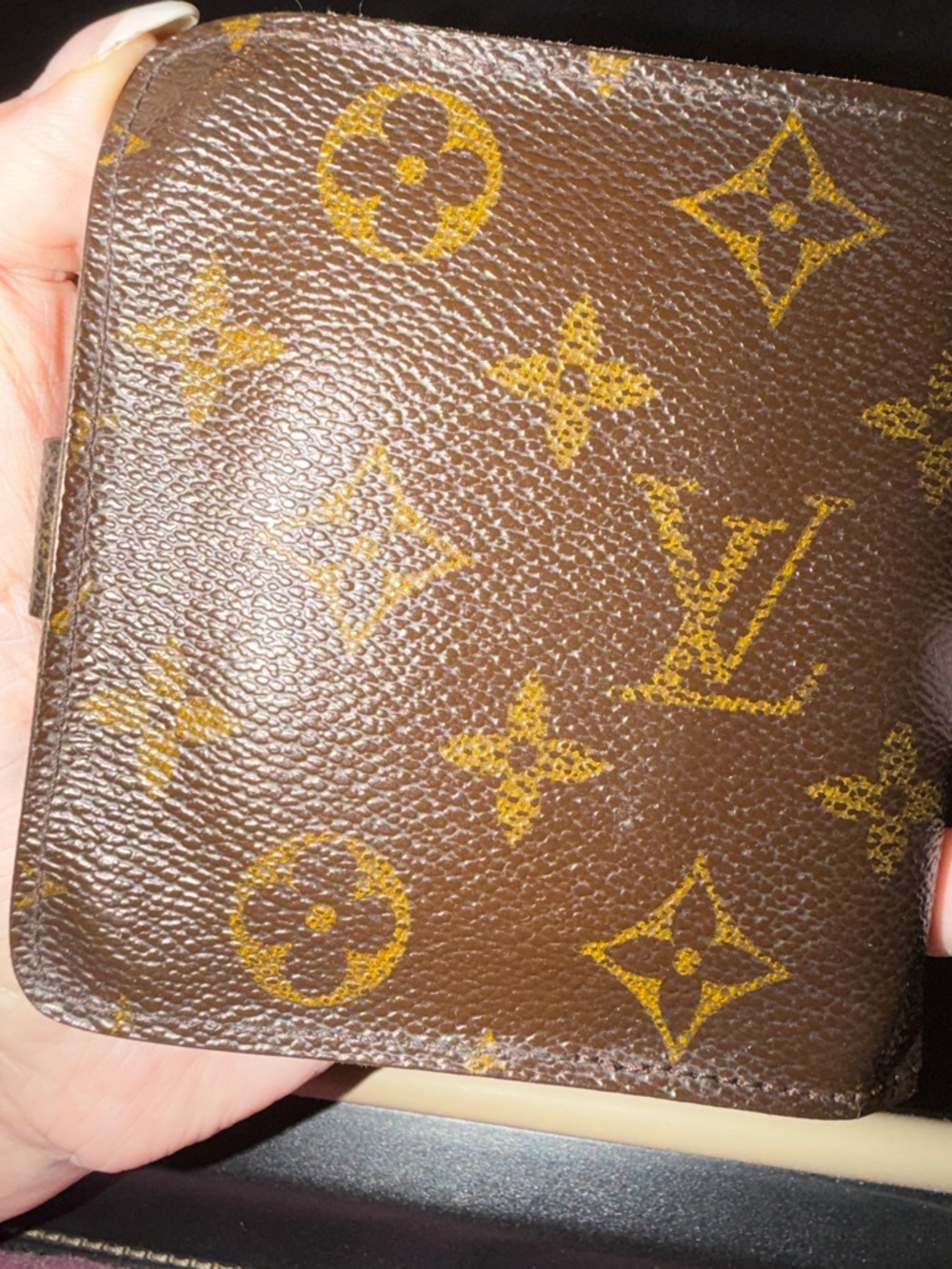 Louis Vuitton Textured Leather Wallet in Cognac - Picture 11 of 15